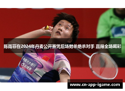 陈雨菲在2024年丹麦公开赛凭后场劈杀绝杀对手 赢得全场喝彩