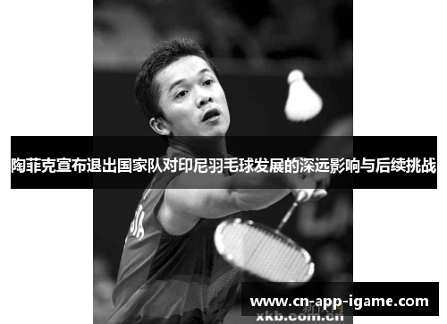 陶菲克宣布退出国家队对印尼羽毛球发展的深远影响与后续挑战 陶菲克宣布退出国家队对印尼羽毛球发展的深远影响与后续挑战